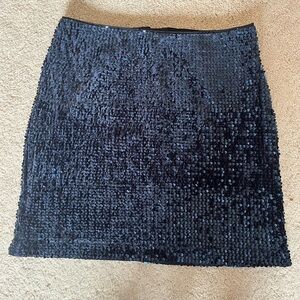 Joie Navy BlueSequin Mini Skirt